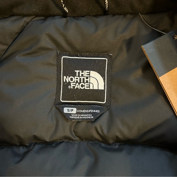 NEW The North Face Long Hooded Jacket Faux Fur Winter Snow Coat Black Small - Picture 6 of 6